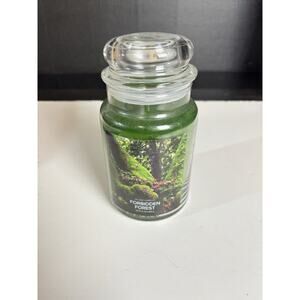 Forbidden Forest Large Glass Apothecary Jar Scented Candle 26Oz Green